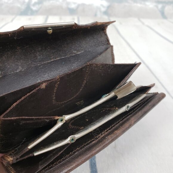 Victorian  Miniature Coin Purse Edinburgh Leather - Picture 9 of 10